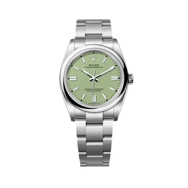 Rolex Oyster Perpetual 41mm 126000 Super Clone Pistachio Green Dial