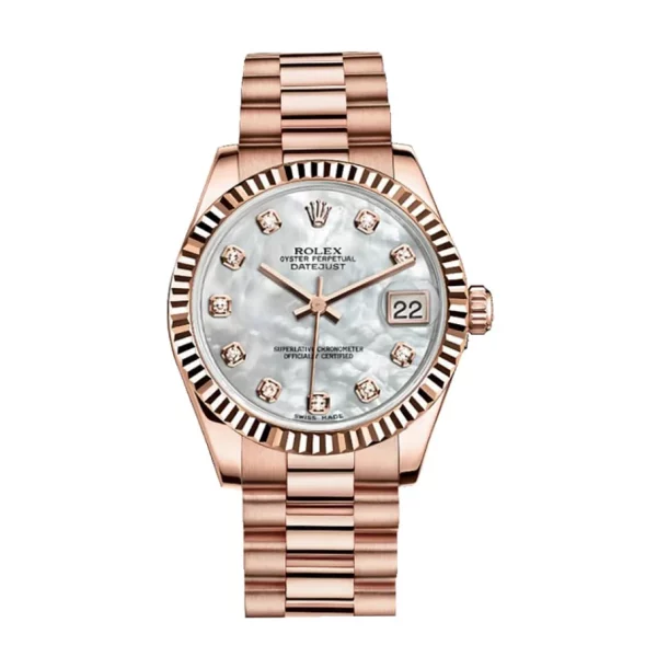 Rolex Datejust 278275 Rose Gold 31mm Mother Of Pearl Super Clone