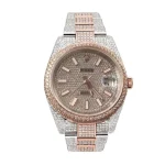 Rolex Datejust 126303 41mm Two-Tone Iced Out Super Clone