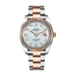 Rolex Datejust 41mm 126331 Everose Gold Diamond Dial Super Clone