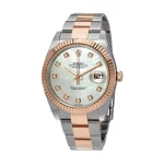 Rolex Datejust 41mm 126331 Everose Gold Diamond Dial Super Clone - Image 3