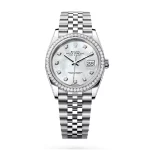 Rolex Datejust 126284RBR 36mm Diamond Dial Super Clone Watch