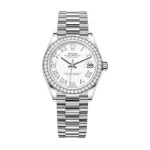 Rolex Datejust 31mm 278289RBR Super Clone White Gold Diamond Watch