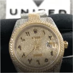 Rolex Datejust 41mm 116300 Super Clone Iced Out Arabic Dial - Image 4