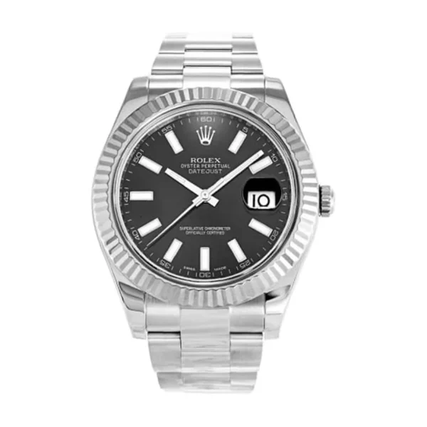 Rolex Datejust 41mm 116334BKSO Super Clone Black Dial Steel