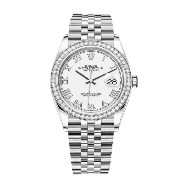 Rolex Datejust 36 126284RBR Super Clone White Roman Dial