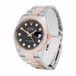 Rolex Datejust 126231 36mm Everose Gold Diamond Dial Super Clone - Image 3
