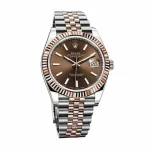 Rolex Datejust 126331 41mm Brown Dial Steel Rose Gold Super Clone - Image 3