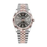 Rolex Datejust 126231 36mm Steel Rose Gold Grey Dial Super Clone