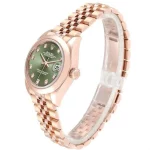 Rolex Datejust 28mm 279165 Everose Gold Green Diamond Dial Super Clone - Image 3