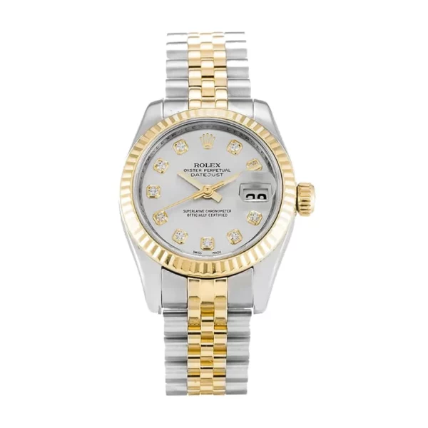 Rolex Datejust 179173 26mm Yellow Gold Steel Diamond Super Clone