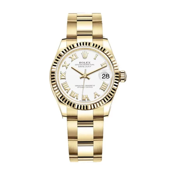 Rolex Datejust 31mm 278278 Yellow Gold White Dial Super Clone