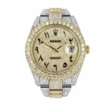 Rolex Datejust 41mm 116300 Super Clone Iced Out Arabic Dial
