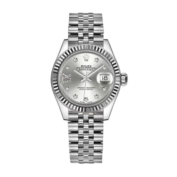 Rolex Datejust 28mm 279174 Steel White Gold Automatic Silver Dial Super Clone