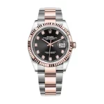 Rolex Datejust 126231 36mm Everose Gold Diamond Dial Super Clone