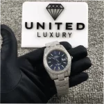 Rolex Datejust 126300 41mm Iced Out Blue Dial Super Clone Watch - Image 3