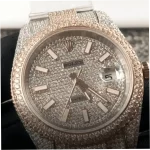Rolex Datejust 126303 41mm Two-Tone Iced Out Super Clone - Image 4