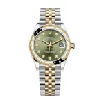 Rolex Datejust 278273 31mm Super Clone Yellow Gold Olive Green Dial