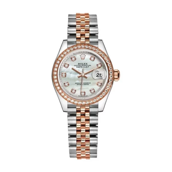 Rolex Datejust 28mm 279381RBR Everose Gold Diamond Super Clone
