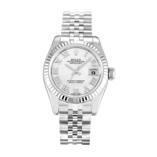 Rolex Datejust 179174 26mm White Roman Numeral Super Clone Watch