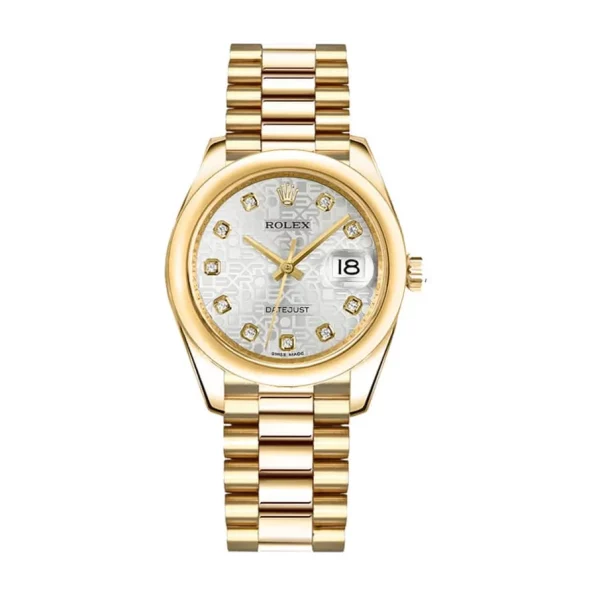 Rolex Datejust 31mm 278273 Yellow Gold Steel Grey Diamond Dial Replica