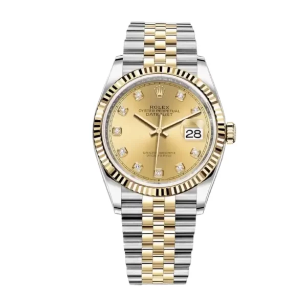 Rolex Datejust 126233 36mm Super Clone 904L Steel Gold Watch