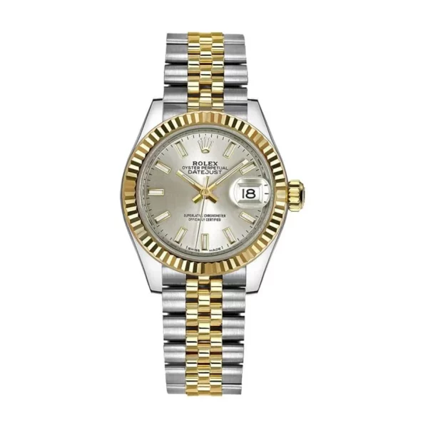Rolex Datejust 28mm 279173 Steel Yellow Gold Silver Dial Super Clone