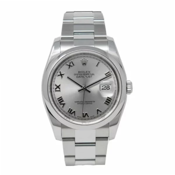 Rolex Datejust 36 116200 Super Clone 904L Steel Silver Dial