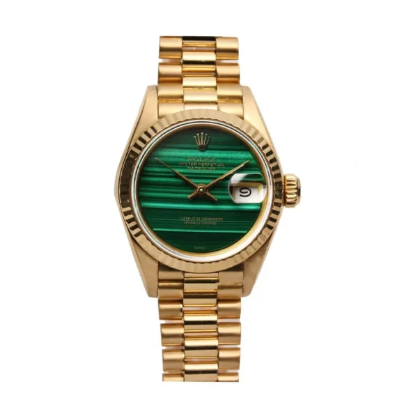 Rolex Datejust 69178 26mm Yellow Gold Malachite Dial Super Clone