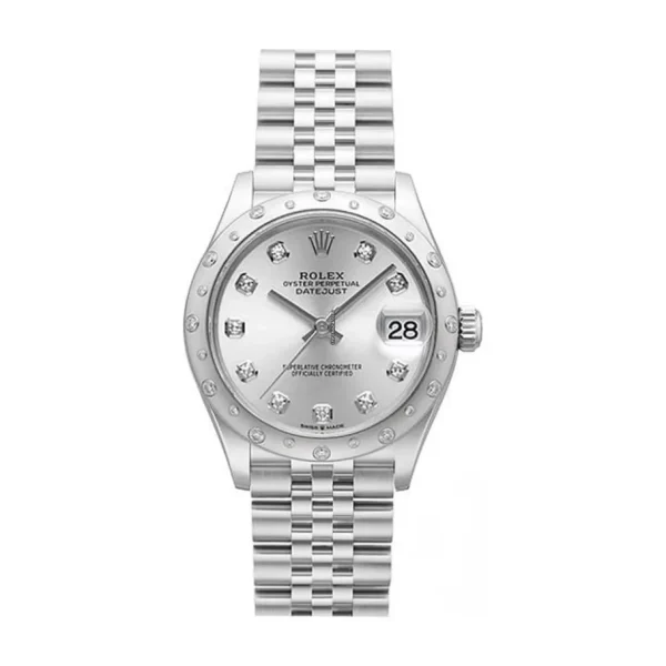 Rolex Datejust 178344 31mm Grey Diamond Bezel Super Clone Watch