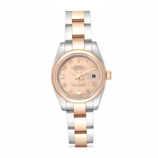 Rolex Lady-Datejust 179161 26mm Rose Gold Steel Replica