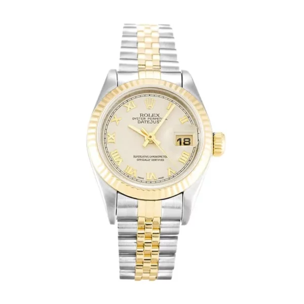 Rolex Datejust 69173 26mm Ivory Roman Super Clone Watch