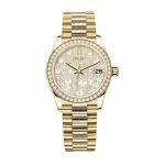 Rolex Datejust 31mm 278288RBR Super Clone Watch Yellow Gold Diamond Dial