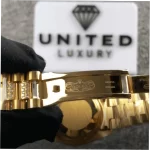 Rolex Day-Date 118348 36mm Yellow Gold Iced Out Super Clone - Image 4