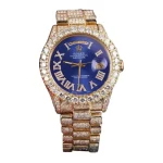 Rolex Day-Date 18038 36mm Super Clone Iced Out Blue Dial