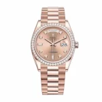 Rolex Day-Date 128345PDP 40mm Everose Gold Super Clone Watch