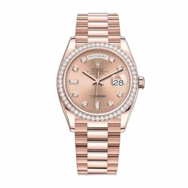 Rolex Day-Date 128345PDP 40mm Everose Gold Super Clone Watch