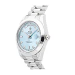 Rolex Day-Date II 218206 Ice Blue 41mm 1:1 Super Clone Watch - Image 4