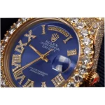 Rolex Day-Date 18038 36mm Super Clone Iced Out Blue Dial - Image 3