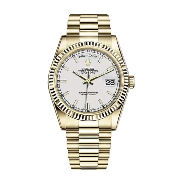 Rolex Day-Date 36 228239 Ivory Dial 904L Steel Super Clone