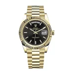 Rolex Day-Date 40 228238 Yellow Gold Black Super Clone Watch