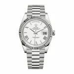 Rolex Day-Date 40 228239 Super Clone 904L Steel White Gold Dial