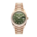Rolex Day-Date 40 Rose Gold Olive Dial 228235 Super Clone