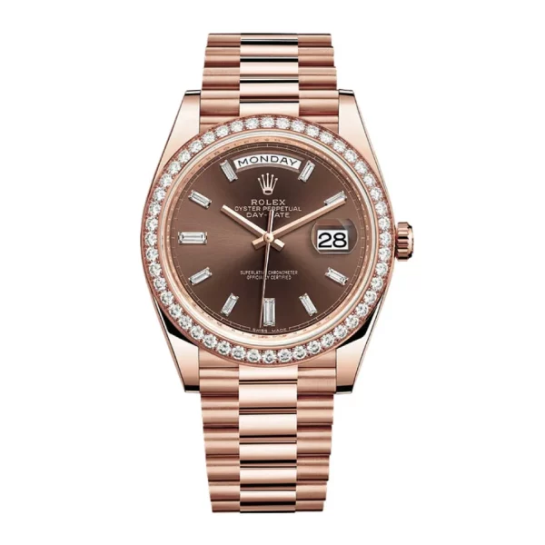 Rolex Day-Date 40 228345RBR Rose Gold Chocolate Dial Super Clone