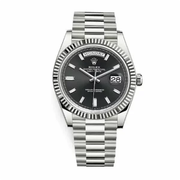 Rolex Day-Date 40 228239 Super Clone 904L Steel Black Dial