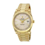 Rolex Day-Date 40 228238 Yellow Gold Silver Dial Super Clone Watch - Image 3