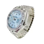 Rolex Day-Date 228396TBR 40mm Ice Blue Baguette 1:1 Super Clone - Image 3