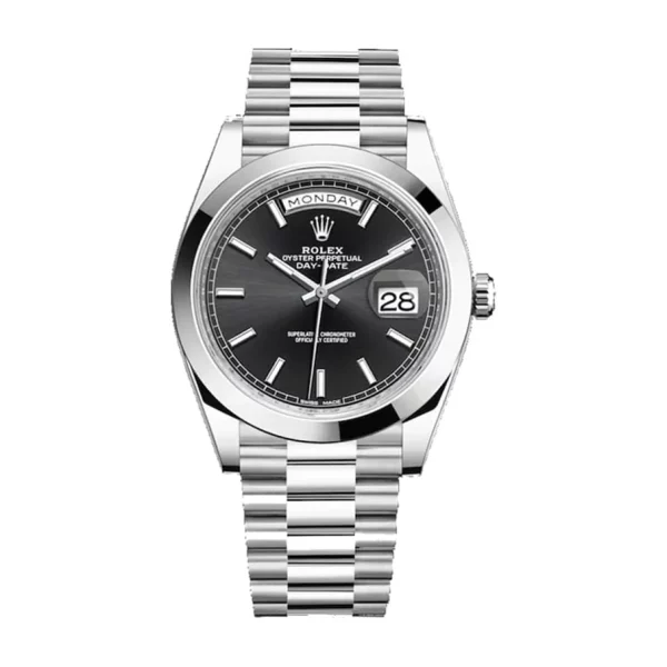 Rolex Day-Date 40 228206 Super Clone 904L Steel Black Dial