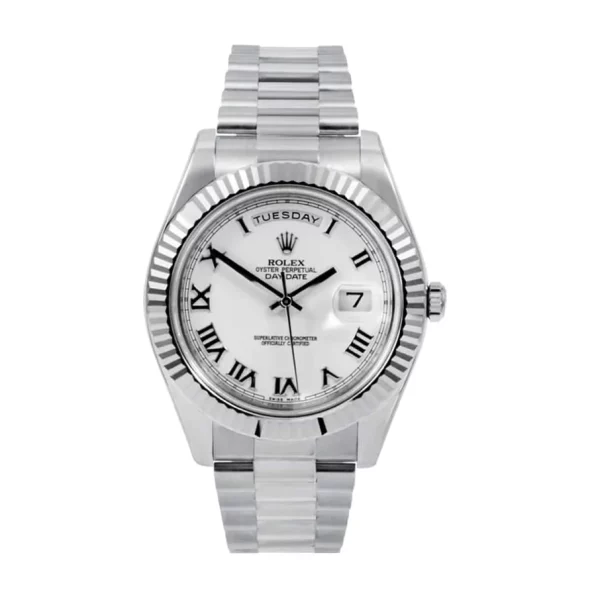 Rolex Day-Date II 218239 41mm Super Clone Stainless Steel Watch