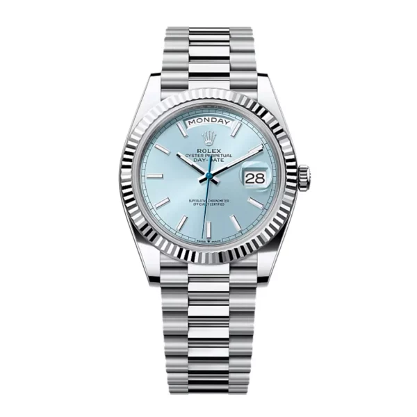 Rolex Day-Date 228236 40mm Super Clone Ice Blue Dial